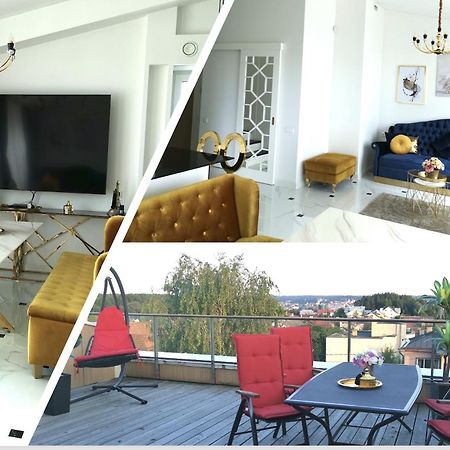 Luxury Penthouse With Large Terrace & Panoramic Old Town View Apartment Вилнюс Екстериор снимка